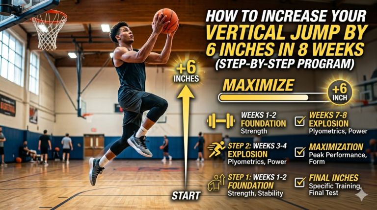 How to Increase Your Vertical Jump by 6 Inches in 8 Weeks (Step-by-Step Program)